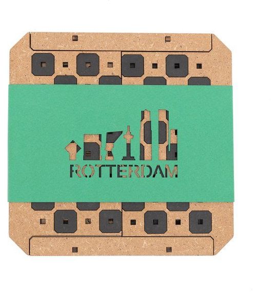 Meuq Design Rotterdam - Bord Spel - Schaakset - Cadeau - Spellen - CityChess