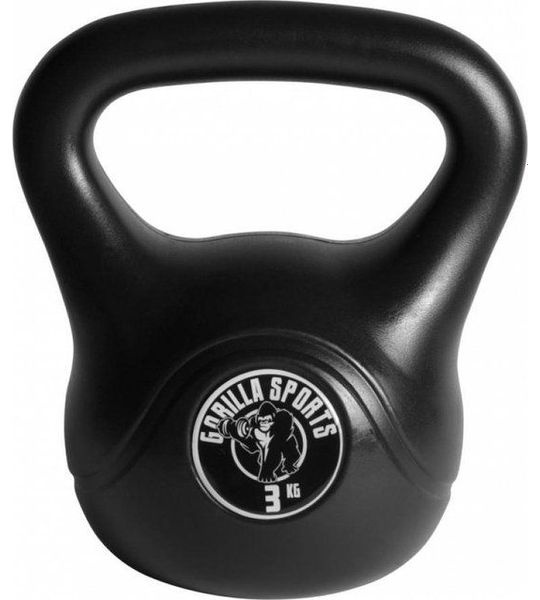 Gorilla Sports Kettlebell - Kunststof - 3 kg