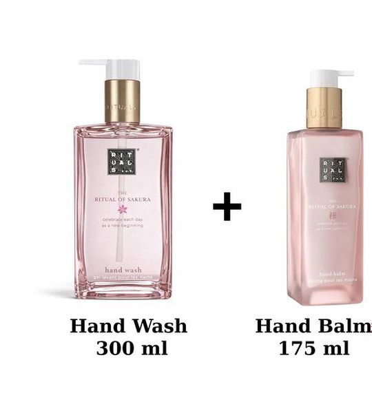 Rituals - Sakura - Hand Wash 300 ml + Hand Balm 175 ml - NEW DESIGN