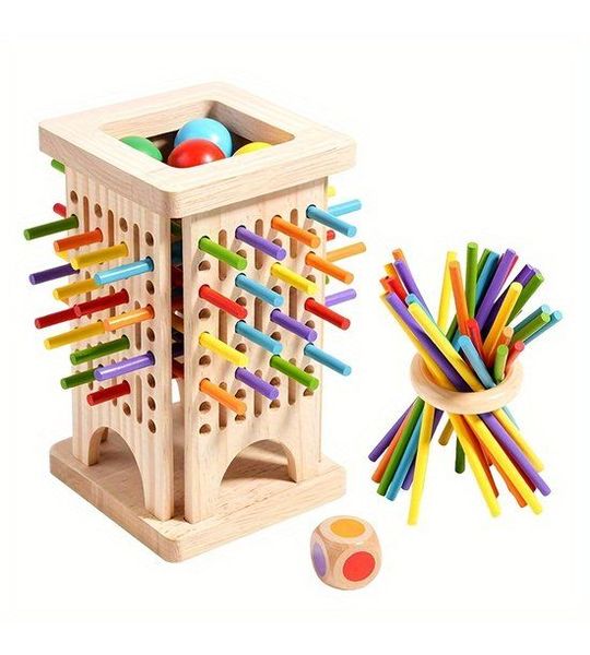 Livé® Houten Bordspel – 3-in-1 Ouder-Kind Interactief Spel