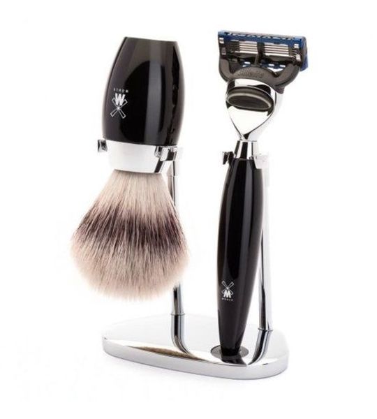 MÜHLE -Scheerset Kosmo 3-delig - Zwart - Fusion