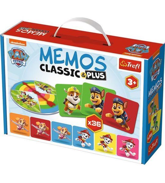 Trefl Paw Patrol Memo Classic Plus Pop Veelkleurig