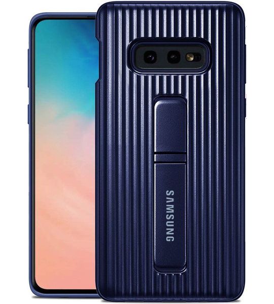 Samsung Galaxy S10e Protect Stand Cover Blauw