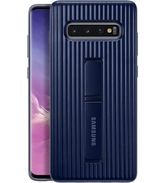 Samsung Galaxy S10 Protect Standing Cover Zwart