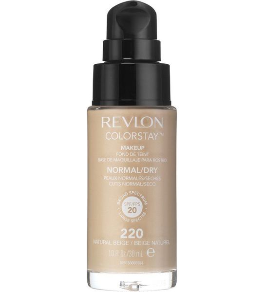 Revlon Colorstay Make-up for Normal/Dry skin met pomp No. 220 - Natural Beige