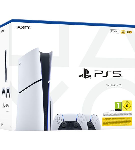 PlayStation 5 Slim Disc Edition + Extra Controller Wit