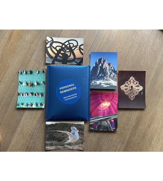 Coachkaarten, Personal Reminders XL, (blauw), Beschrijfbare XL fotokaarten.
