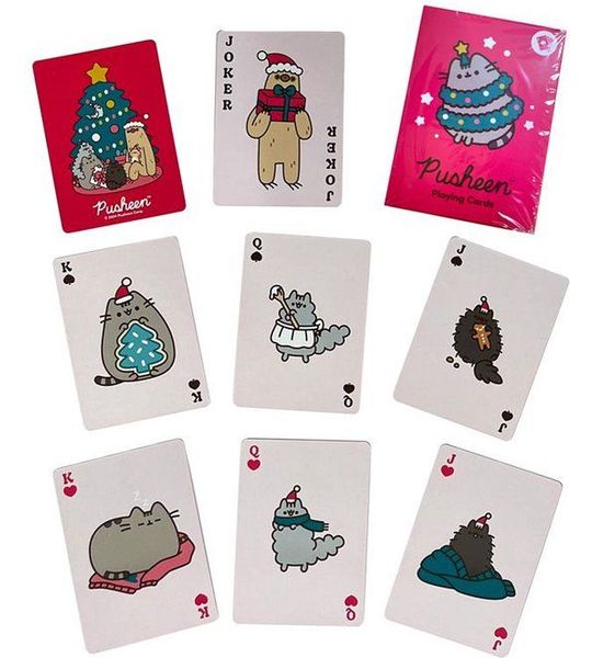 Kaartspel/Speelkaarten - Kerstmis Thema Pusheen Cat - Pusheen de Kat - 8.5x6cm