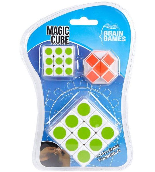 Brain Games Puzzelkubus, Set van 3