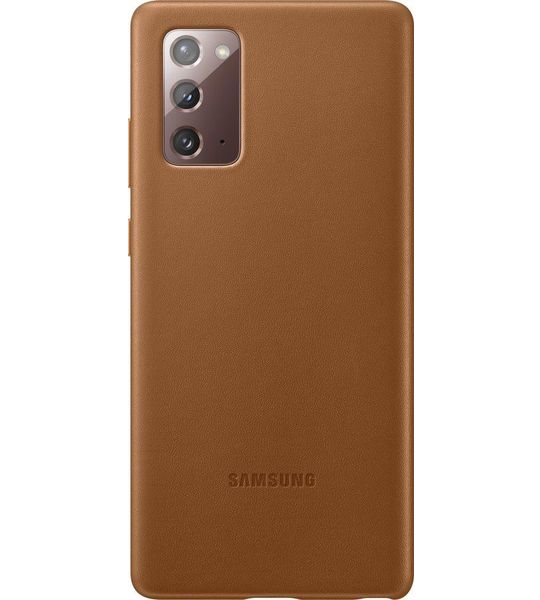 Samsung Galaxy Note20 Leather Cover Bruin