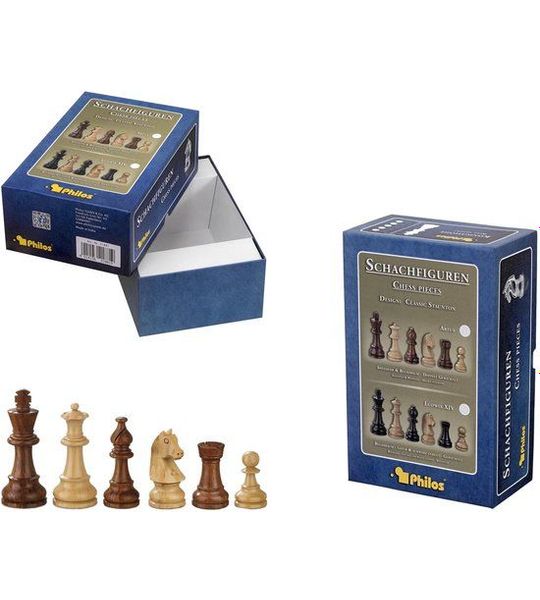 Philos schaakstukken Sigismund koningshoogte houten set.