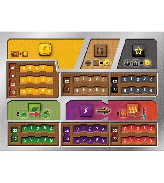 Terraforming Mars Deluxe Playerboards (5ST) - Accessoires