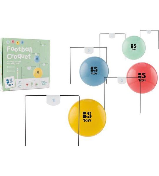 BS Toys - Voetbal Croquet - Buiten- en binnenspel voetbalset - Vanaf 3 jaar