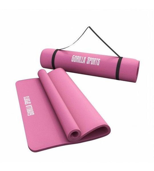 Gorilla Sports Roze - Yogamat Deluxe 190 x 60 x 1,5 cm