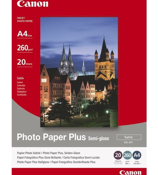 Canon fotopapier SG-201 A4 20 vel