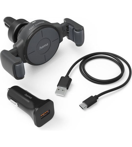 Hama 201677 Wireless Car Charger Fc-10 10w Grijs