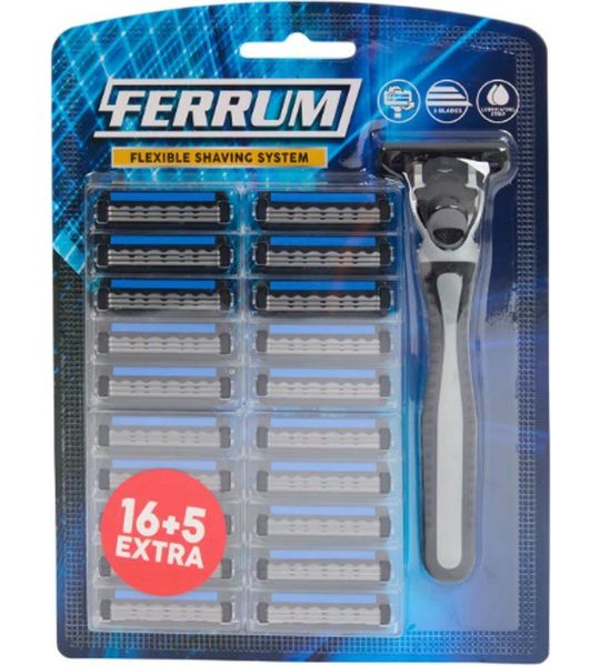 Ferrum scheermes met extra mesjes 21 stuks
