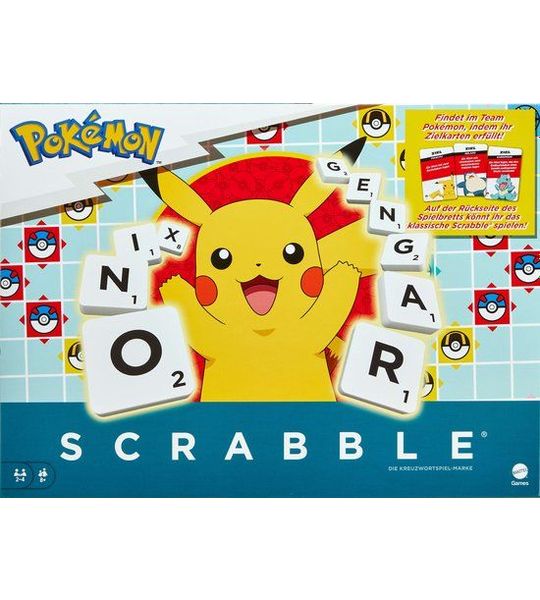 Games Scrabble Pokémon, Bordspel, Word, 8 jaar, Familiespel