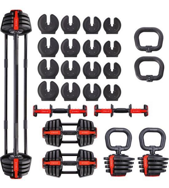 HMS 3-in-1 Verstelbare Dumbbell Set - 43,5 kg