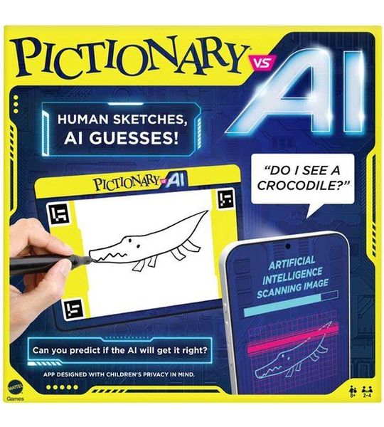 Mattel gezelschapsspel Pictionary vs AI - familiespel - educatief.