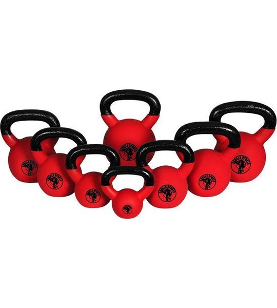 Gorilla Sports Complete set Kettlebells 144 kg Rubber Coating