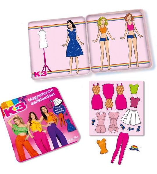 K3 magnetische aankleedset - met 30 kledingstukken