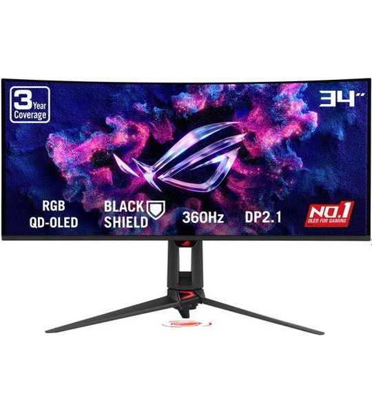 Asus Rog Swift Oled Pg34wcdn - 34 Inch Uwqhd 3440x1440 Pixels Oled (organic Light-emitting Diode)