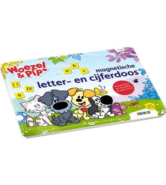 Woezel & Pip - Woezel & Pip magnetische letter- en cijferdoos