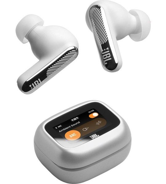 JBL Live Beam 4 Draadloze Oordopjes Met Noise Cancelling En Smart Case (2026) Zilver