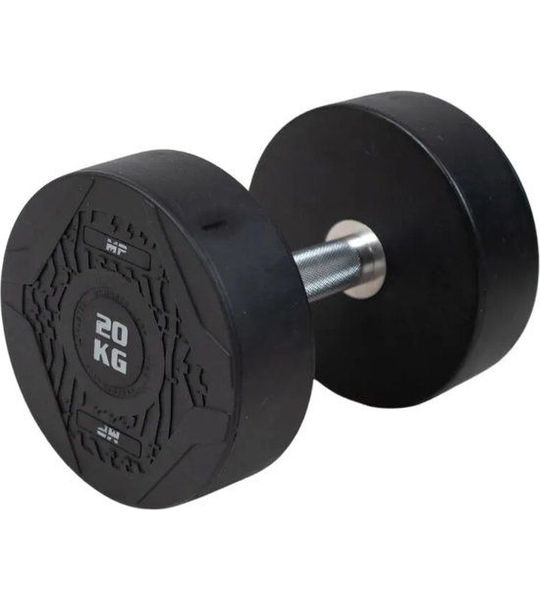 Muscle Power Ronde Dumbbell - Rubber - Per stuk - 20 kg