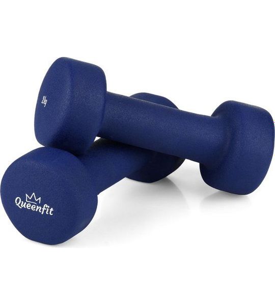 Queenfit® Halterset - 2x 2kg halters - Halterset voor krachttraining