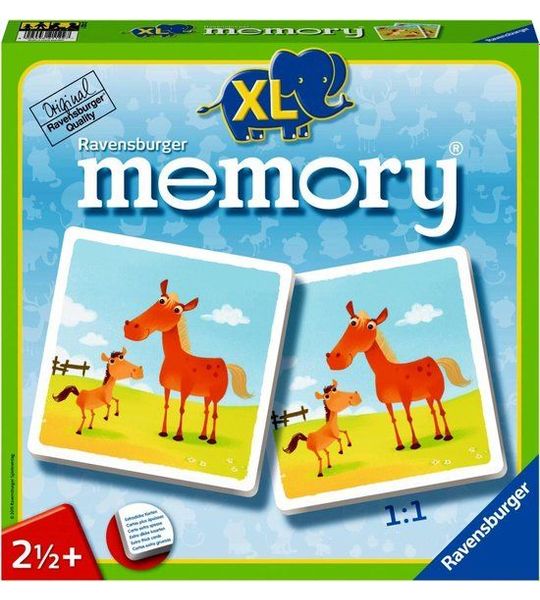memory Ravensburger XL - Wereldberoemd spel voor kinderen vanaf 2,5 jaar