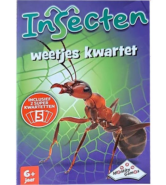 Identity Games Insecten Weetjes Kwartet - 2 tot 4 Spelers - 6+ Jaar