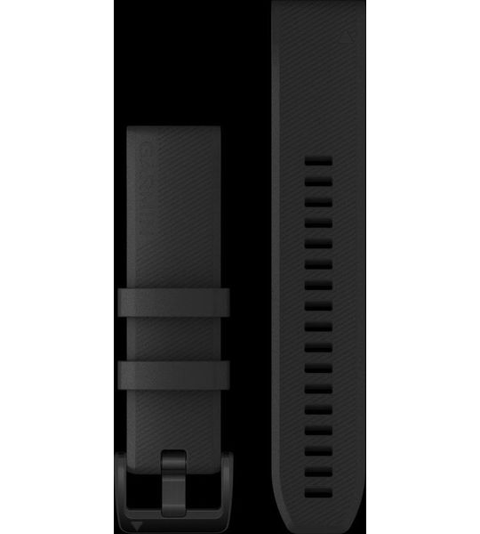 Garmin Siliconen Bandje Zwart/Zwart 22mm