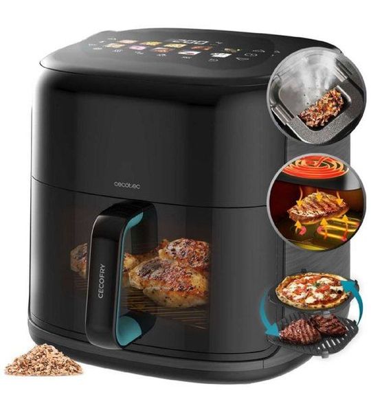 Cecotec Air Fryer 8.5L Cecofry&Grill Smokin'Prime 8500 2300W smoker grill black