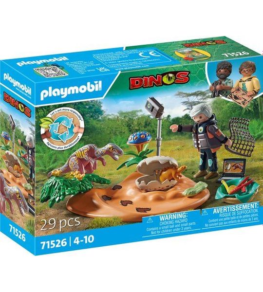PLAYMOBIL Dinos Stegosaurusnest met eierdief - 71526