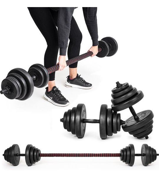 Halterset - verstelbare dumbbells - 2 in 1 - 40 kg
