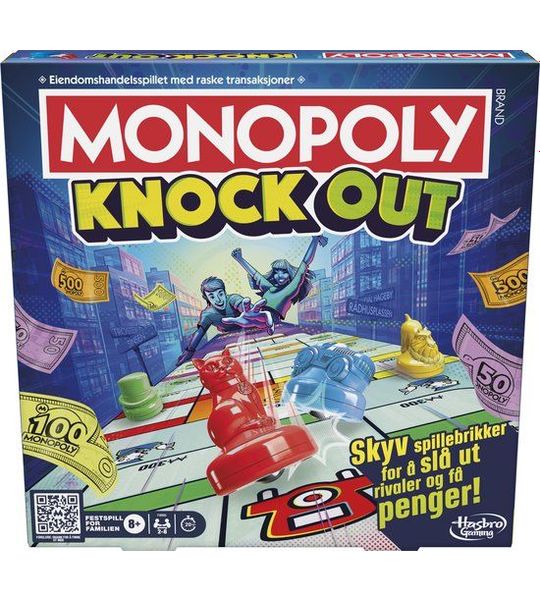 Monopoly Knockout, Bordspel, Economische simulatie, 8 jaar, 20 min