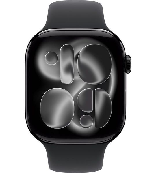 Apple Watch Series 11 gps + Cellular - 46mm aluminium Case Black Sport Band M/l Smartwatch Jet