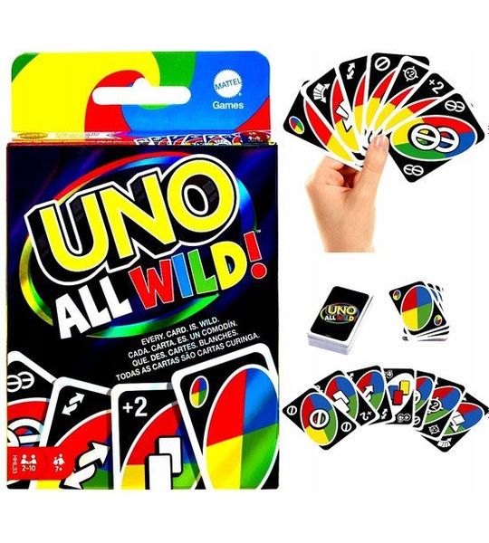 UNO All Wild Kaartspel - Allemaal Wilde Kaarten voor Uren Plezier