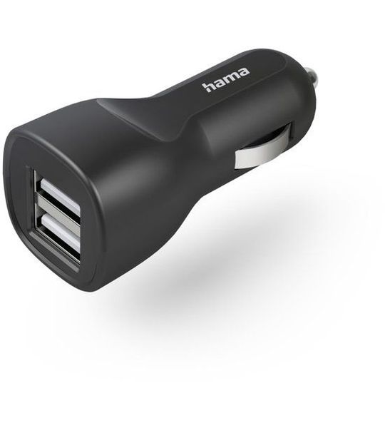Hama Car Charger met 2x USB-A Socket 12 W Oplader Zwart