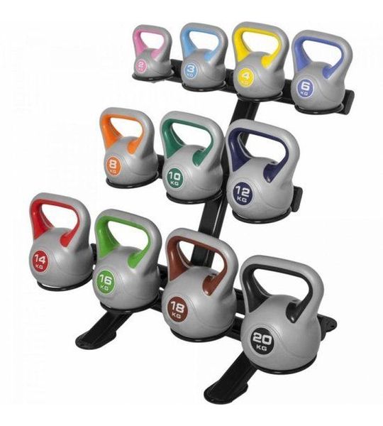 Gorilla Sports Voordeel kettlebells 113 kg met standaard