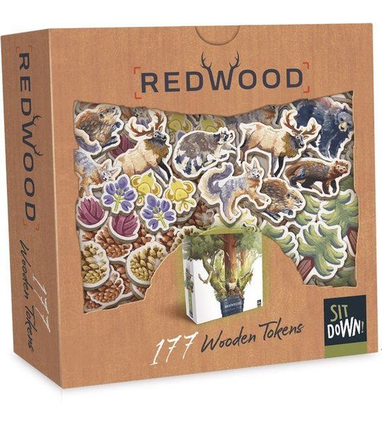 Sit-Down! Games - Redwood Uitbreiding - 177 Wooden Tokens