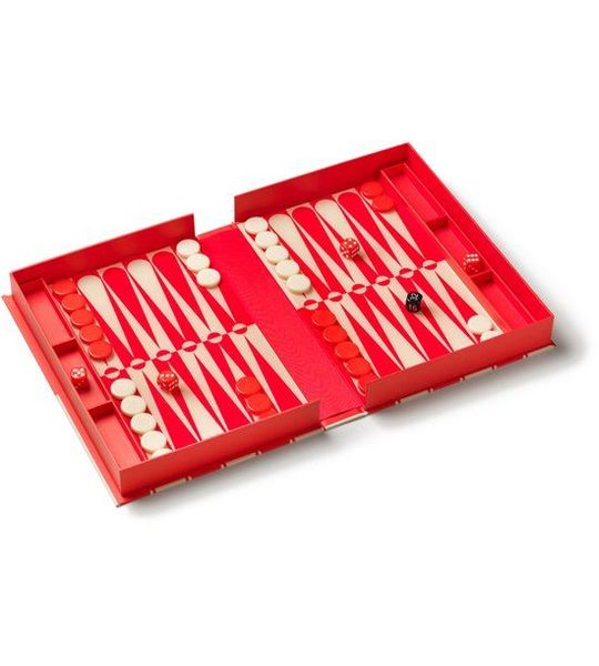 Printworks Spel Classic - Art of Backgammon - Rood/Crème