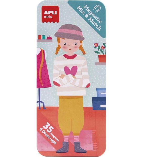 APLI | Fashion 35 Aankleedmagneten In Blik