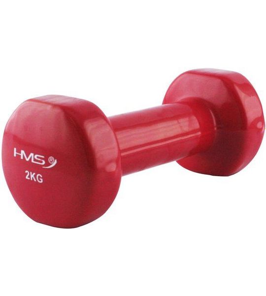 HMS Gietijzeren Dumbbell met Vinyl Coating - 2 kg
