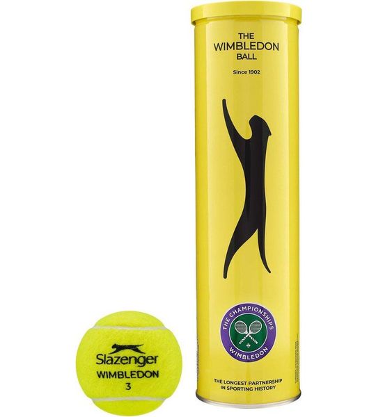 Slazenger Wimbledon Tennisballen 2024 - tube 3 tennisballen