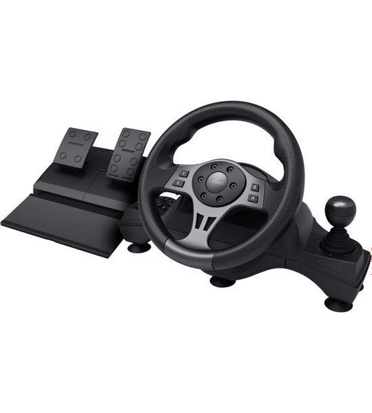 Trust Gxt289 Movi Race Stuur Gaming Stuurwiel En Pedalen - Zwar Pc Playstation 4 Xbox One Series S X Nintendo Switch Racestuur