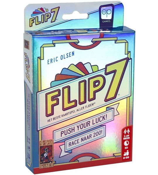 999 Games - Flip 7 - Zenuwslopend Kaartspel - Eenvoudige spelregels