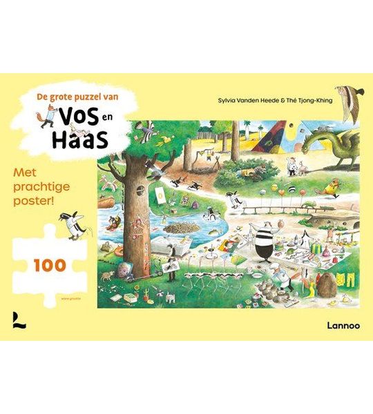 De grote puzzel van Vos en Haas (100 stukken)